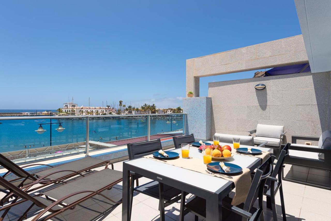 Amarre Bay Apartment Puerto De Mogan Bagian luar foto